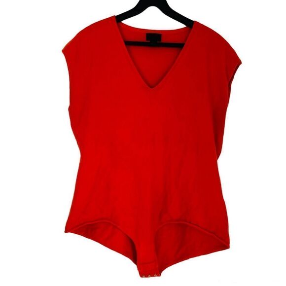 J. Crew Collection Cap Sleeve Italian Featherweight Cashmere Bodysuit Size XL - Picture 2 of 6